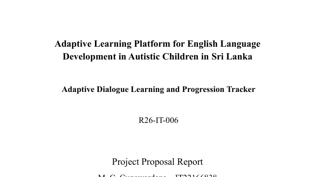 Cover of the Dialogue Learning proposal report