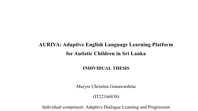Cover page of the Dialogue Learning thesis